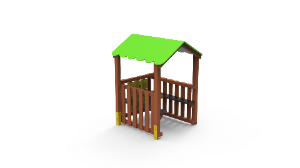Babaház, OXO játékkal, paddal és pulttal - Játszótér, Dusa-Wood, 3. kép